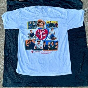COPY - Vintage I Love Lucy 50th Anniversary TV Show T Shirt Adult Large White